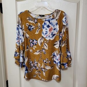 VERA ROSE PETITE FLORAL PRINT BLOUSE